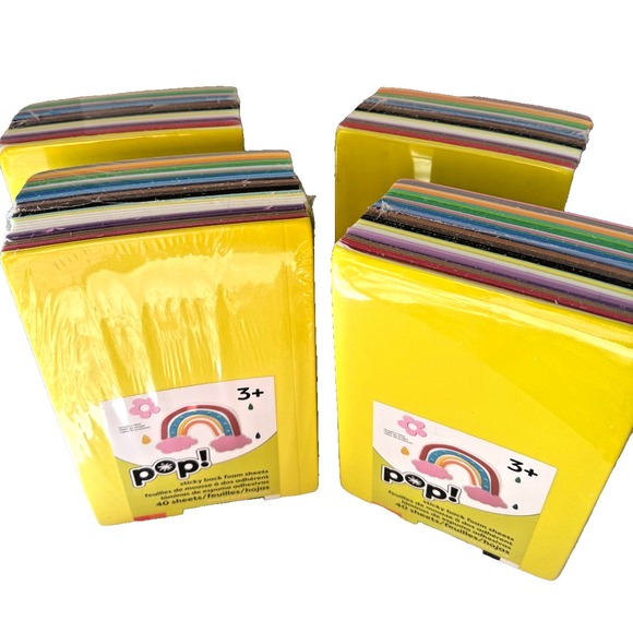 Lot of 4 POP! Sticky Back Foam Sheets 40ct Each | Self Adhesive Craft Foam | NEW - Picture 3 of 5